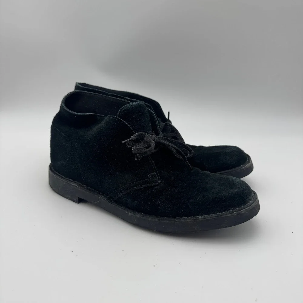 Clarks‎ Bushacre 2 Mens 9.5 Black Suede Chukka Desert Boots 26082288